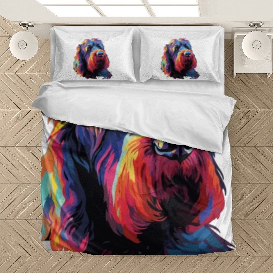 Colorful Russian Black Terrier Bedding Sets
