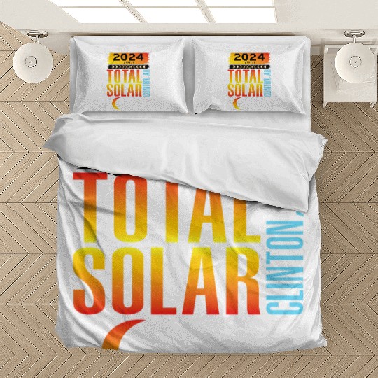 2024 April 8 Total Solar Eclipse Clinton AR Bedding Sets