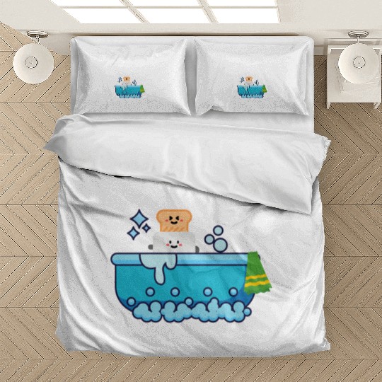 live laugh toaster bath Bedding Sets