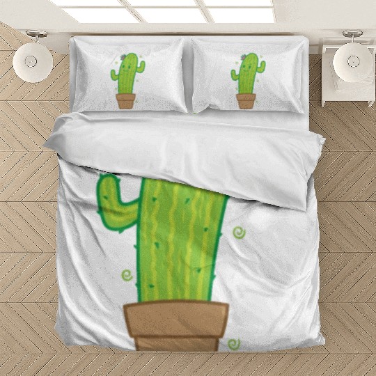 Cactus in Pot Plant Environment Bedding Sets