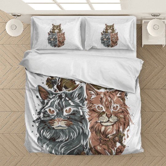Maine Cat Gang Bedding Sets
