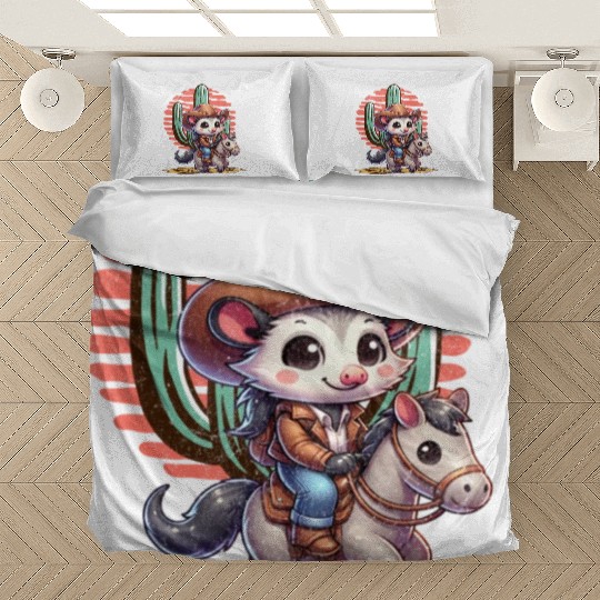 Opossum Cowboy Bedding Sets