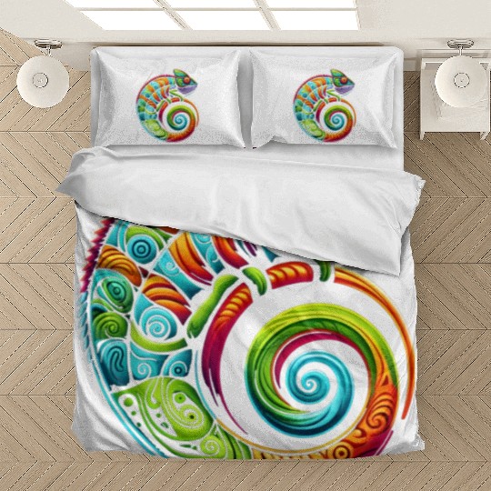 Colorful Chameleon Bedding Sets