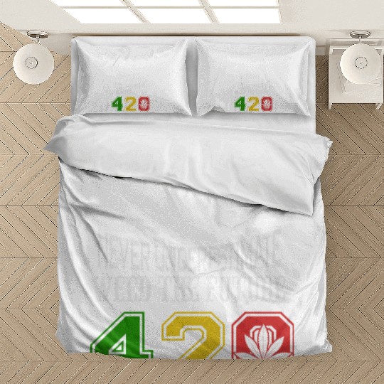 Chuckling 420 Future of Herb Weed Marijuana Design Bedding Sets