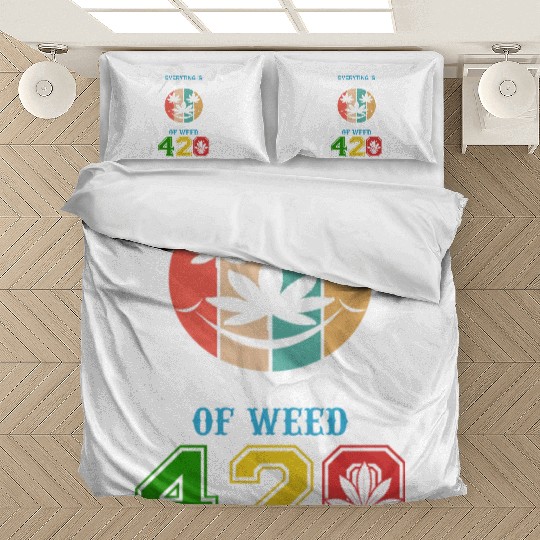 Comic 420 Better Herb Weed Marijuana Design Bedding Sets