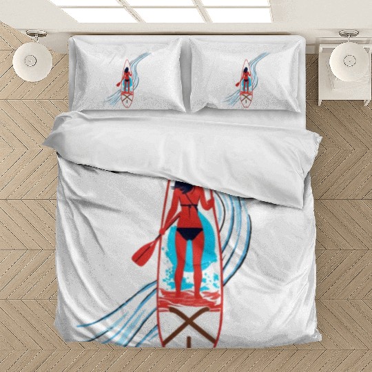 Paddleboard Paradise: A Tropical Escape Bedding Sets