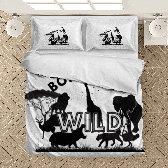 Born To Be Wild Silhouettes Bedding Sets