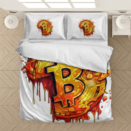 Bitcoin Pizza Day Funny Crypto Currency Trading Bedding Sets