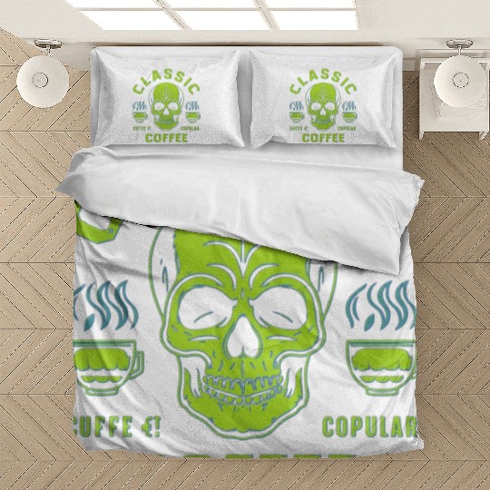 coffee classic skull Bedding Sets