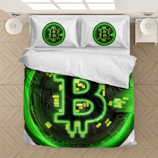 Crypto Currency Coin Vintage Bitcoin Cryptocurrenc Bedding Sets