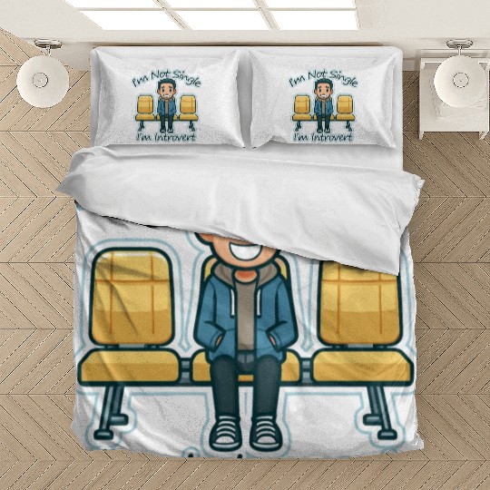 I'm Not Single. I'm Introvert (boy) Bedding Sets