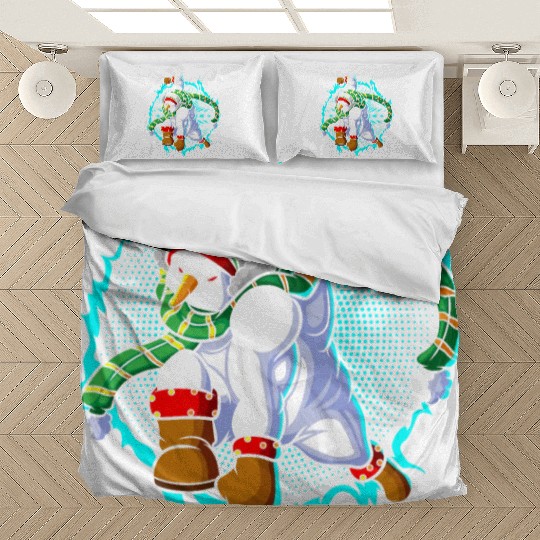 The Snowman Is Ready For Attack Bedding Sets