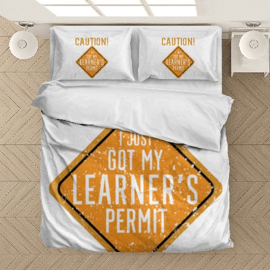 I just got my learner's permit funny girl driver Bedding Sets
