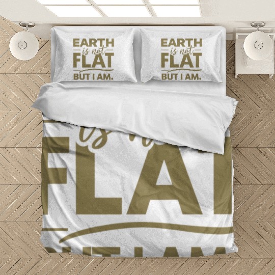 Flat Earth Satire Ironic Jokes Bedding Sets