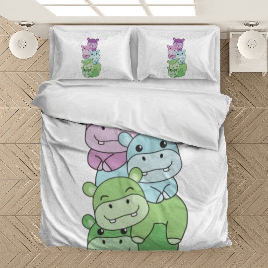 Toric Flag Pride Lgbtq Cute Hippo Bedding Sets