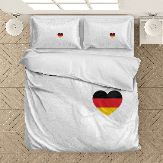 Germany - heartbeat, pulse, heart line, ECG Bedding Sets
