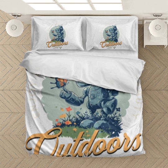 Robotic Nature Lover - Outdoor Adventure Graphic Bedding Sets