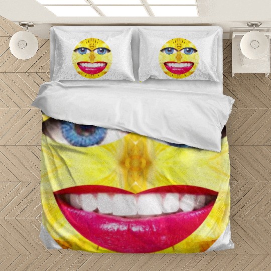 Smile Face Have a Nice Day Promote Happiness Joy Bedding Sets