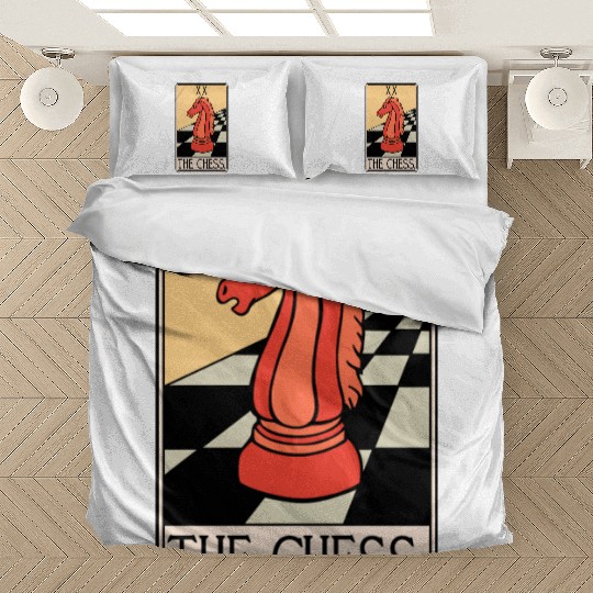 Chess Piece Tarot Card - Chessboard Bedding Sets
