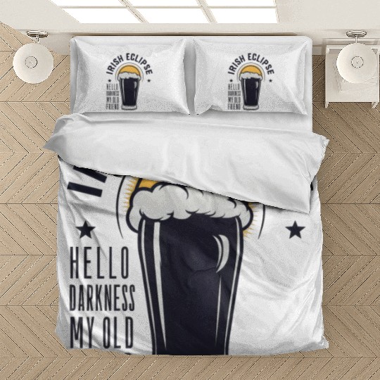 Irish Solar Eclipse - Hello Darkness My Old Friend Bedding Sets