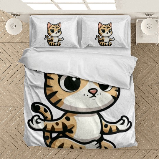Bengal Cat Yoga & Meditation Calm Bedding Sets