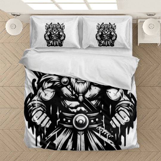 Powerful Viking Warrior Version 2 Bedding Sets