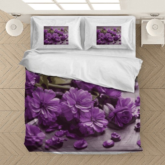 Purple Petals Bedding Sets