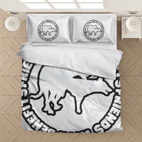 Dog Friends With Benefits White Grunge Bedding Sets