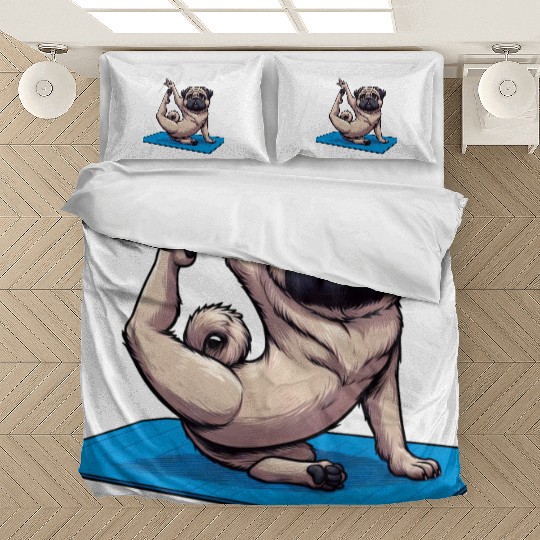 Funny Pug: Yoga & Quirky Meditation Bedding Sets