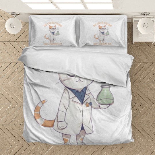 Lab Calling Science Lab Cat Laboratory Chemistry Bedding Sets