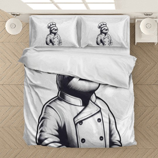 Proud Sloth Chef: Master of the Kitchen Bedding Sets