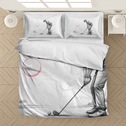 Fairway Focus: Golf Sketch Bedding Sets