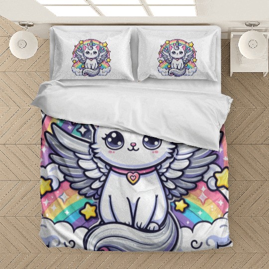 Celestial Charm Unicorn Cat Bedding Sets