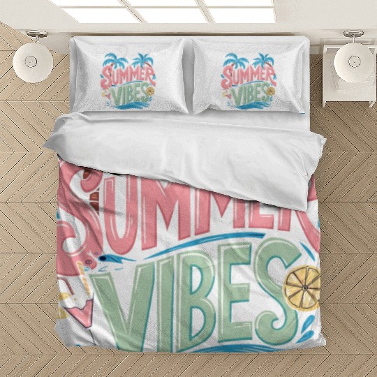 Summer Vibes Sun Vacation Palms Bedding Sets