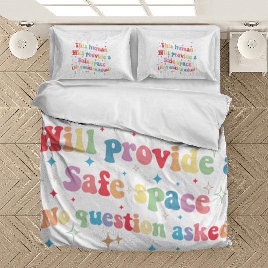 This Human Will Provide a Safe Space LGBTQ Pride Bedding Sets