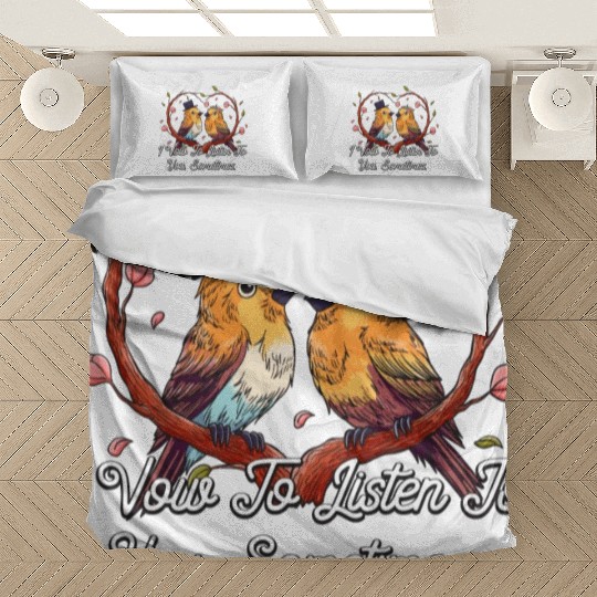I Vow To Listen To You Sometimes Wedding Funny Bedding Sets