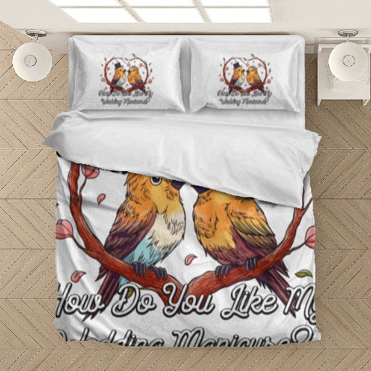 Do You Like My Wedding Manicure Bride Wedding Ring Bedding Sets