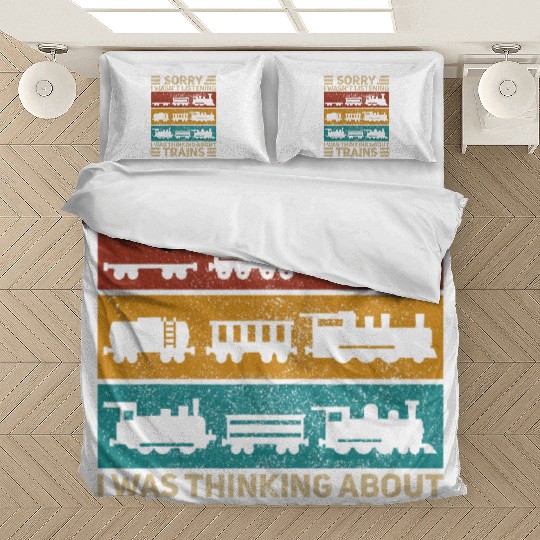 Wagon Train Lover Model Railroad Conductor Bedding Sets