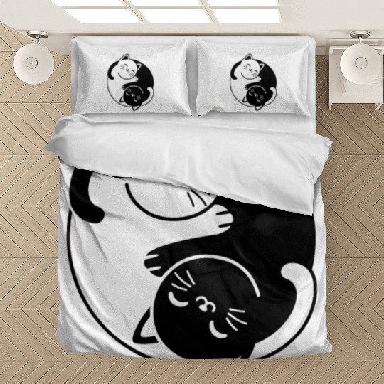 Yin and Yang Cats Bedding Sets