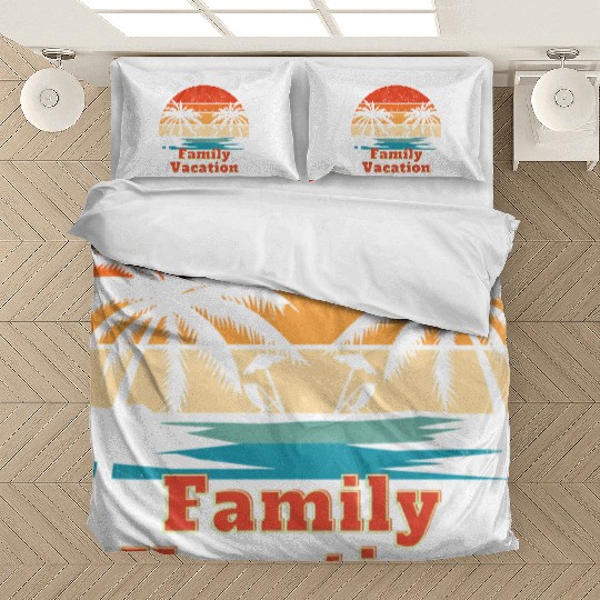 Family Vacation design Bedding Sets