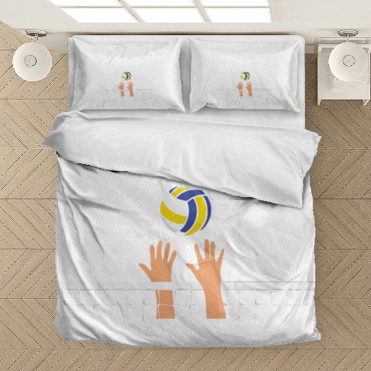 Talk To The Hands Funny Volleyball Player Bedding Sets