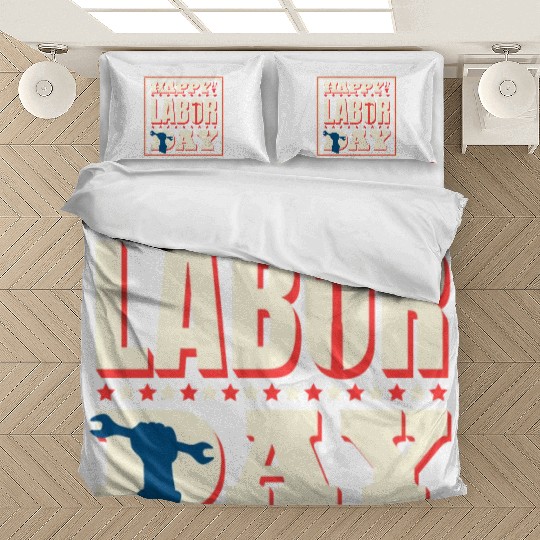 Happy Labor Day Holiday Greetings Bedding Sets