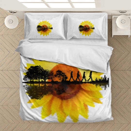 Here Comes The Sun And I Say It s Alright Guitar Bedding Sets