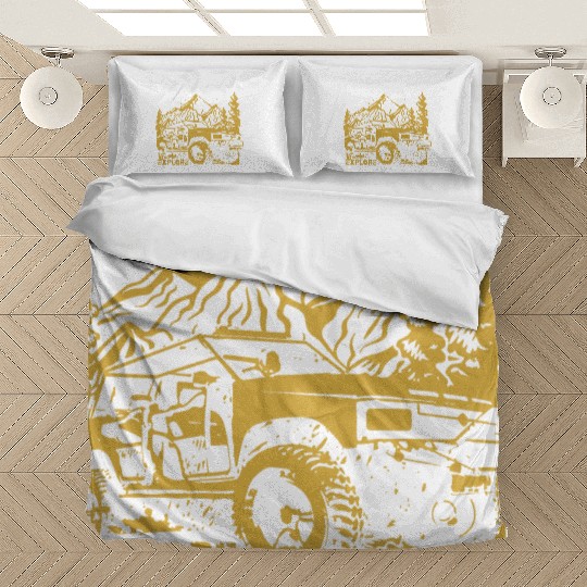 Jeep Car and Nature Mount Bedding Sets