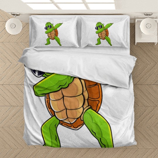 Dabbing Sea Turtle Animal Lover Save The Turtles Bedding Sets