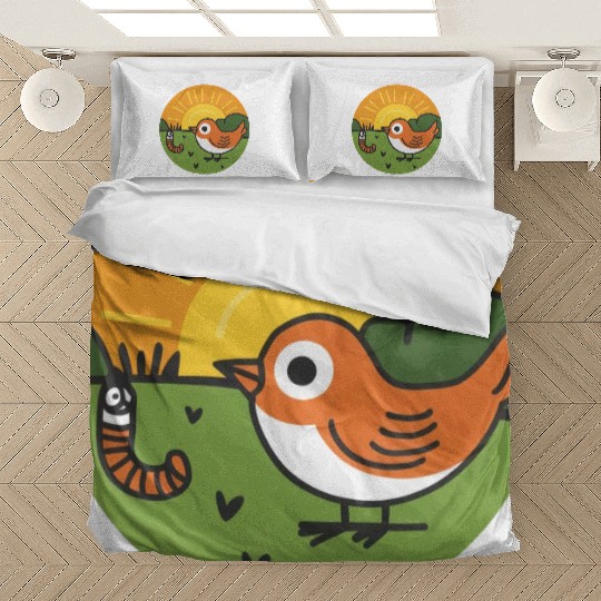 Bird and worm Bedding Sets