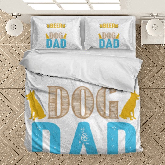 Bear powered dog dad Bedding Sets