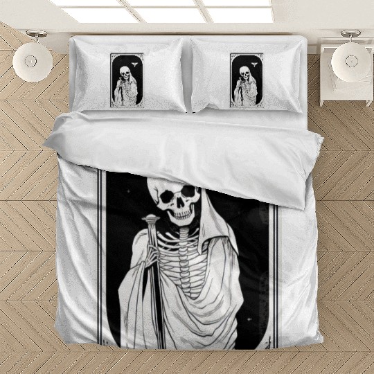 Skeleton Tarot Card Reader Astrology Occult Bedding Sets