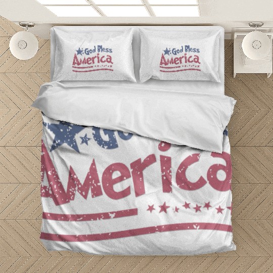God Bless America Lovers Independence Bedding Sets