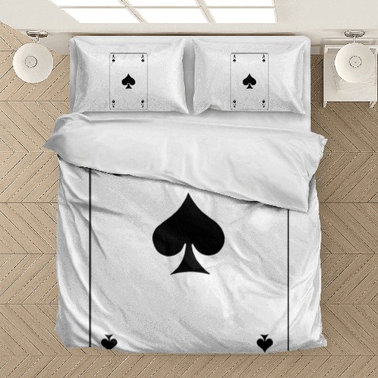 Spades Ace playing card Bedding Sets
